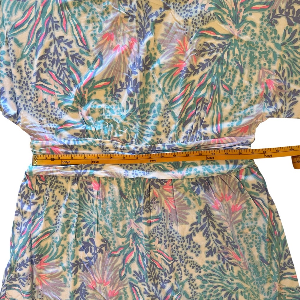 Lilly Pulitzer Parigi Boat Neck Romper Via Del Mar XL - Picture 7 of 11
